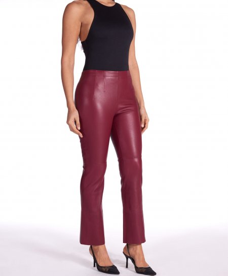 Pantalon cuir stretch...