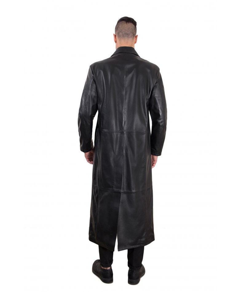 Manteau long cuir homme best sale style matrix